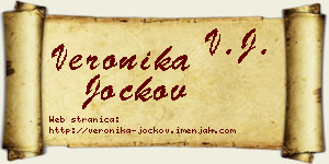 Veronika Jockov vizit kartica